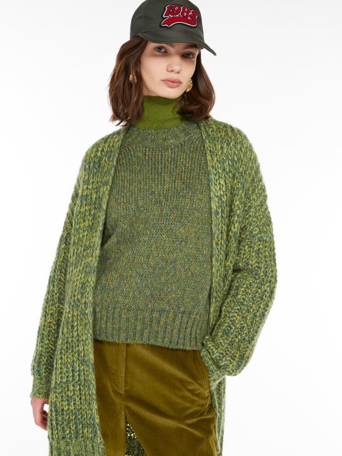 Зелений кардиган WEEKEND MAX MARA у рубчик: фото 3 - Invogue