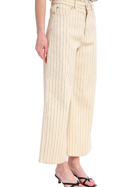 Бежевые брюки WEEKEND MAX MARA: фото 3 - Invogue