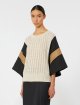 Бежевий светр з фактурною в’язкою Max Mara з льону: фото 2 - Invogue