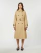 Бежевий плащ WEEKEND MAX MARA габардиновий: фото 2 - Invogue