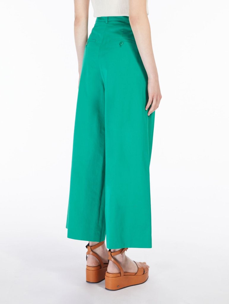 Зелёные брюки WEEKEND MAX MARA: фото 2 - Invogue