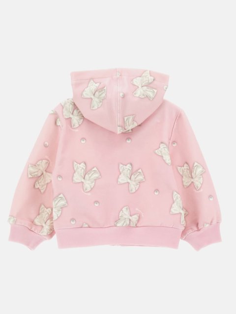 Рожеве худі MONNALISA з контрастним принтом: фото 1 - Invogue