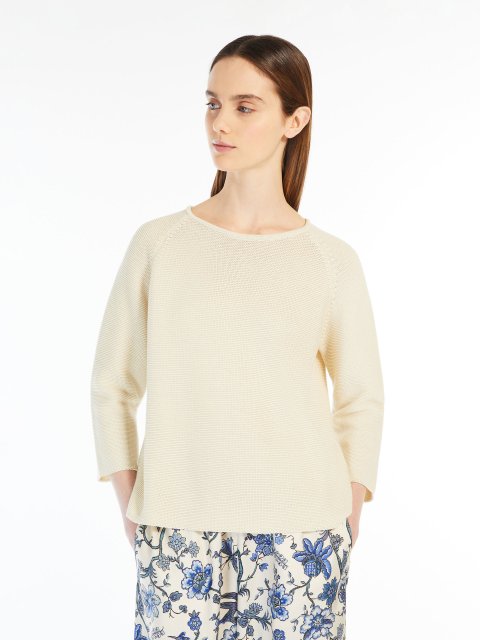 Ванільний светр WEEKEND MAX MARA вільного крою: фото 3 - Invogue