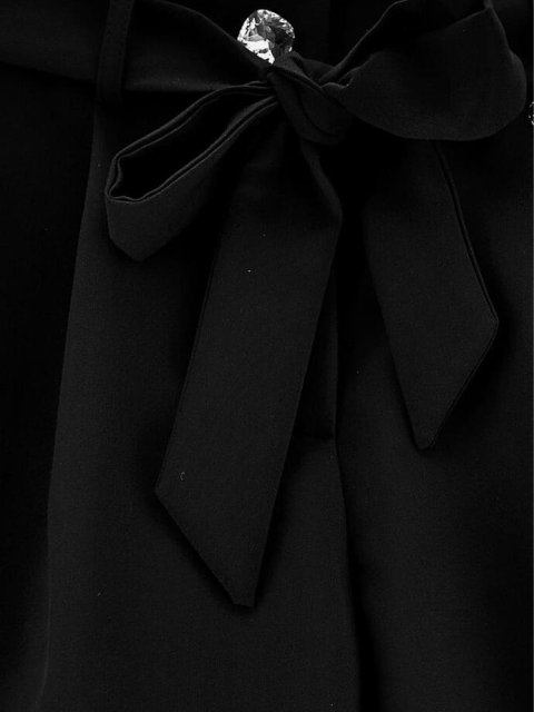 Чёрные шорты MONNALISA: фото 2 - Invogue