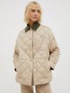 Бежево-коричнева куртка Max&Co стьобана: фото 1 - Invogue