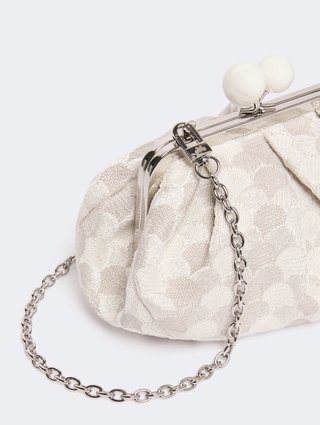 Біла сумка Pasticcino Weekend Max Mara з льону та бавовни: фото 3 - Invogue