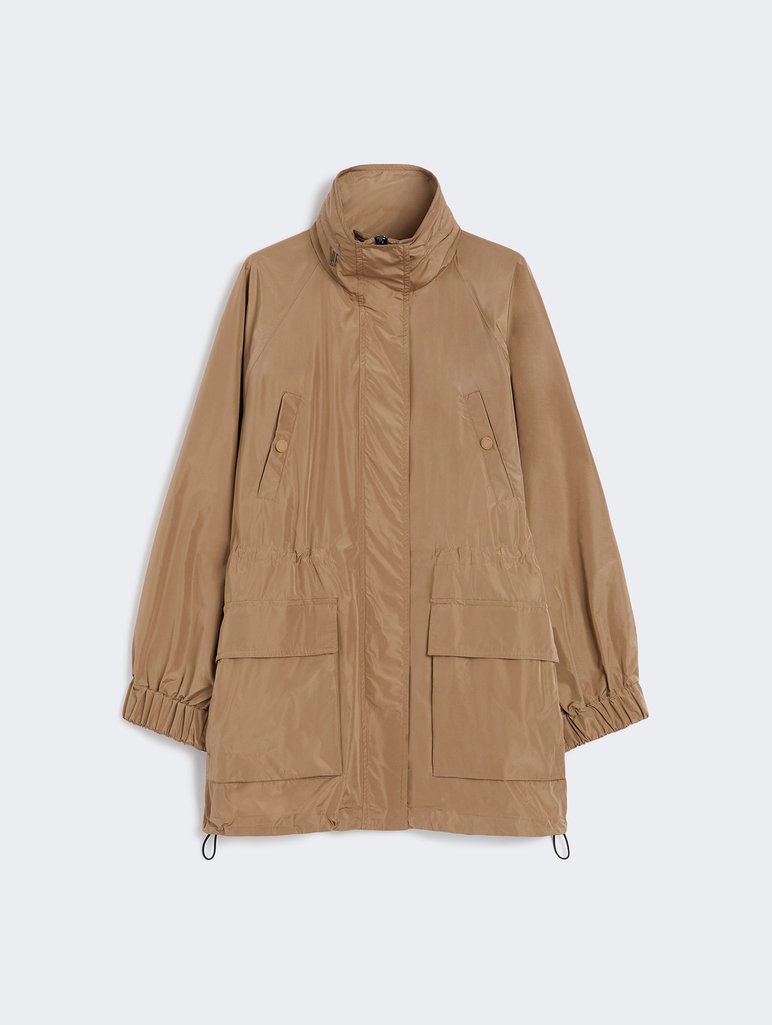 Світло-коричнева вітрова WEEKEND MAX MARA з тафти: фото - Invogue