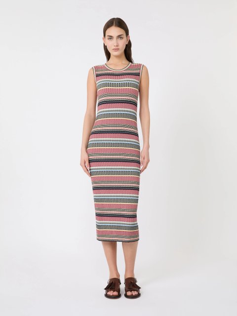 Різнокольорова сукня Weekend Max Mara з віскози та поліаміду: фото 1 - Invogue