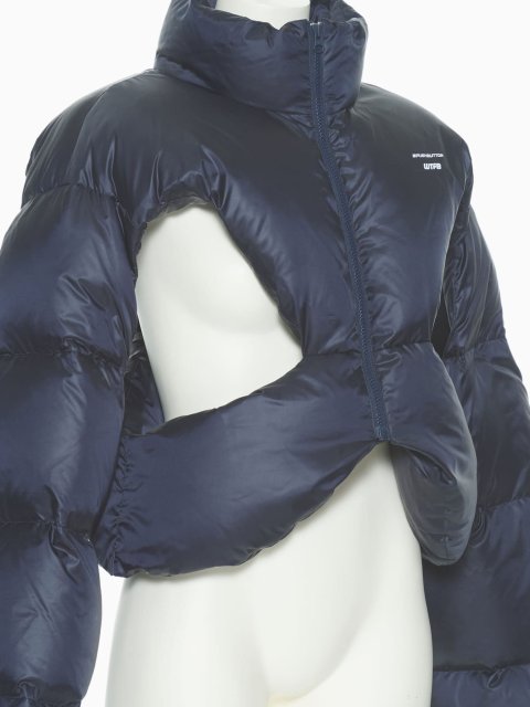 Синяя куртка PUSHBUTTON с вырезами: фото 4 - Invogue