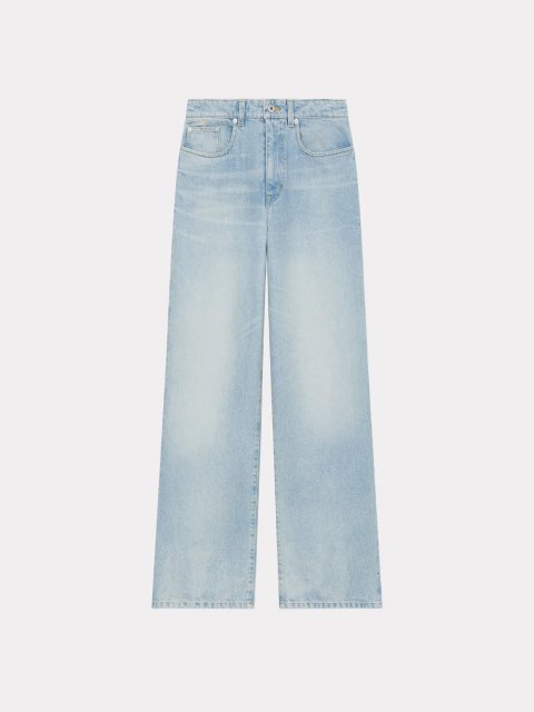 Світло-блакитні джинси KENZO прямого крою: фото - Invogue