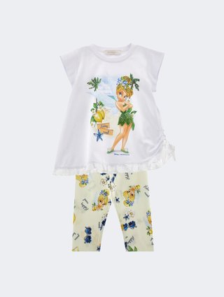 Комплект для девочек футболка и леггинсы Tinkerbell Monnalisa: фото - Invogue