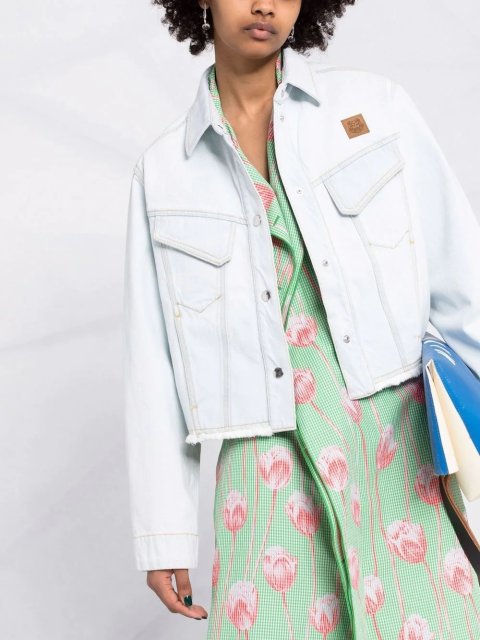 Блакитна куртка KENZO : фото 3 - Invogue