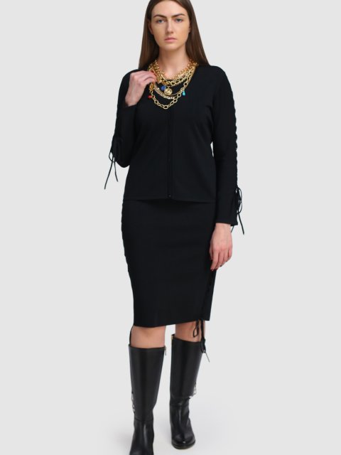 Чорний кардиган MARINA RINALDI : фото 1 - Invogue