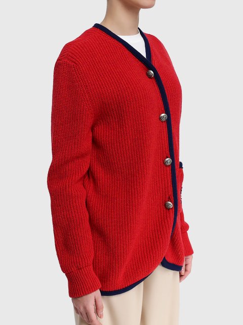 Червоний кардиган JEJIA : фото 2 - Invogue