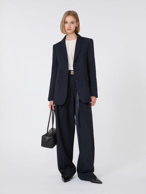 Темно-синій жакет MAX MARA з вовни: фото 1 - Invogue