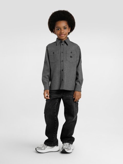 Різнокольорові штани DOLCE&GABBANA KIDS з бавовни: фото 1 - Invogue