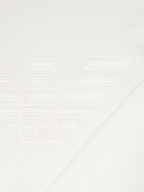 Белый джемпер Emporio Armani хлопковый: фото 2 - Invogue