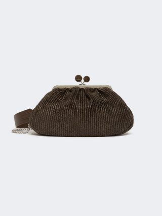 Темно-коричневая сумка Pasticcino Weekend Max Mara из хлопка и полиамида: фото - Invogue
