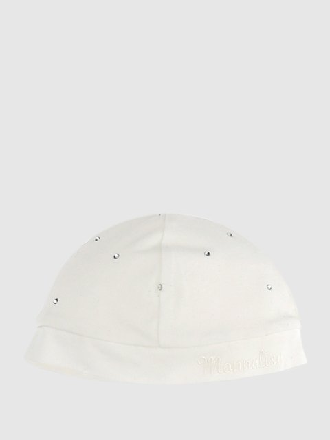 Кремовая шапка MONNALISA: фото - Invogue