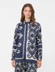Темно-синя сорочка WEEKEND MAX MARA шовкова: фото 2 - Invogue