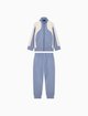 Голубой костюм Emporio Armani из хлопка и полиэстера: фото - Invogue
