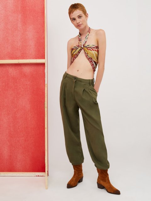 Зелені брюки MAX&CO : фото 4 - Invogue