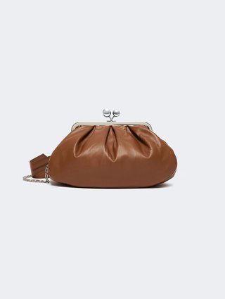 Коричнева сумка Pasticcino Weekend MaxMara зі шкіри: фото - Invogue