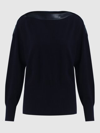 Тёмно-синий свитер Sportmax: фото - Invogue