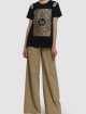 Чёрная футболка MAX MARA: фото 1 - Invogue