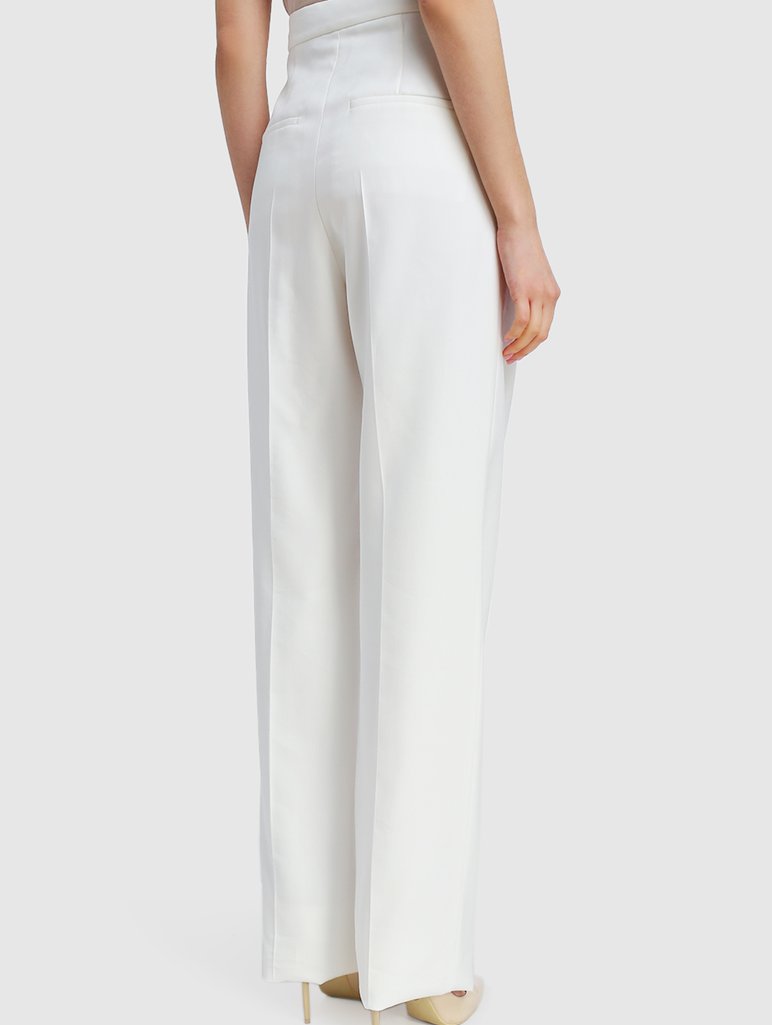 Белые брюки SPORTMAX: фото 4 - Invogue