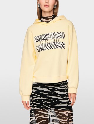 Желтое худи Marc Cain из органического хлопка: фото 2 - Invogue