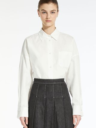 Белая рубашка WEEKEND MAX MARA: фото 4 - Invogue