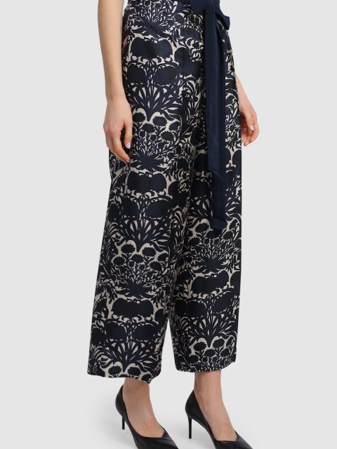 Синие брюки MAX MARA: фото 3 - Invogue