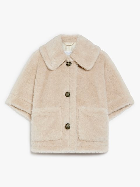 Бежеве пончо Max Mara з альпаки та вовни: фото - Invogue