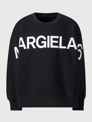 Чёрная кофта MM6 MAISON MARGIELA KIDS: фото - Invogue