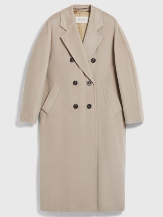 Кремове пальто MAX MARA з вовни та кашеміру: фото - Invogue