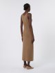 Світло-коричнева сукня MAX MARA з вовняної пряжі: фото 3 - Invogue