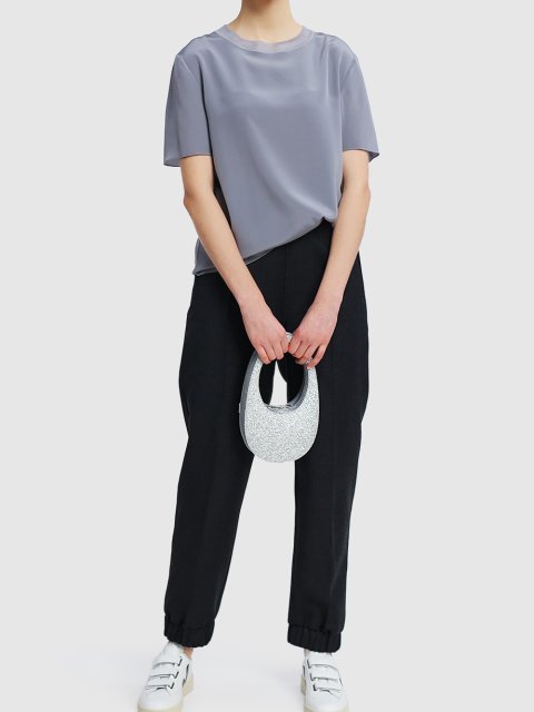 Серебристая блуза JOSEPH: фото 1 - Invogue