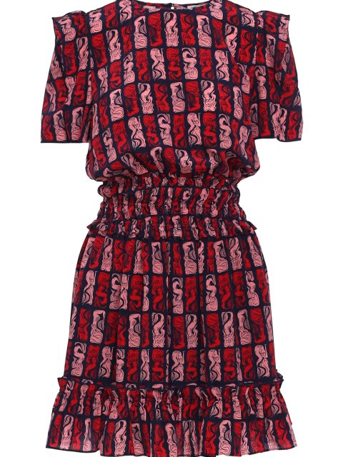 Синее платье KENZO: фото - Invogue