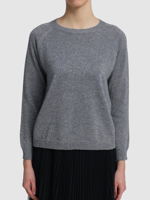 Серый свитер WEEKEND MAX MARA: фото 3 - Invogue
