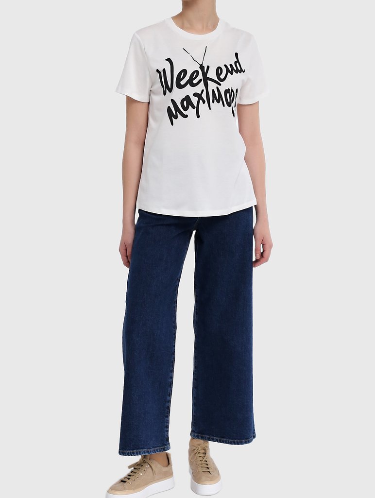 Белая футболка WEEKEND MAX MARA: фото 1 - Invogue