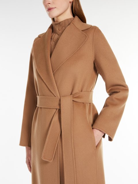 Темно-бежеве пальто MAX MARA з вовни: фото 4 - Invogue