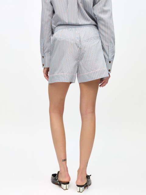 Блакитні шорти GANNI : фото 3 - Invogue