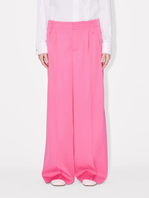 Розовые брюки Kenzo из натуральной шерсти: фото 2 - Invogue