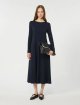 Темно-синя сукня Weekend Max Mara з віскозного трикотажу: фото 1 - Invogue
