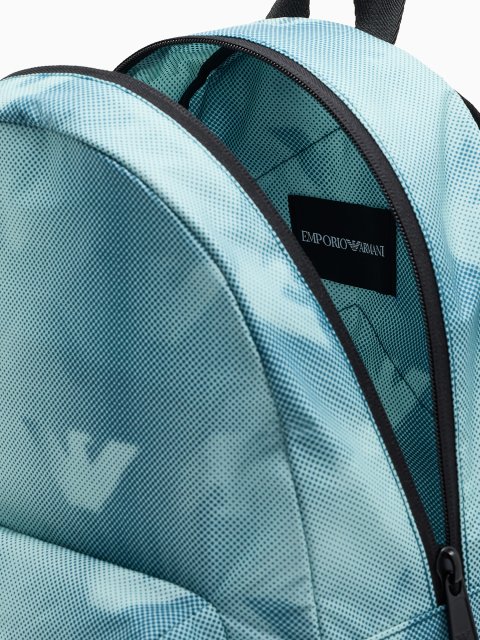 Рюкзак округлої форми  з міцного нейлону Emporio Armani Kids: фото 3 - Invogue