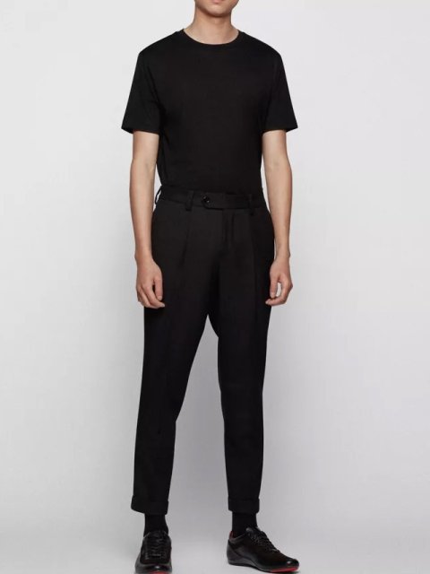 Чёрные кроссовки BOSS: фото 4 - Invogue