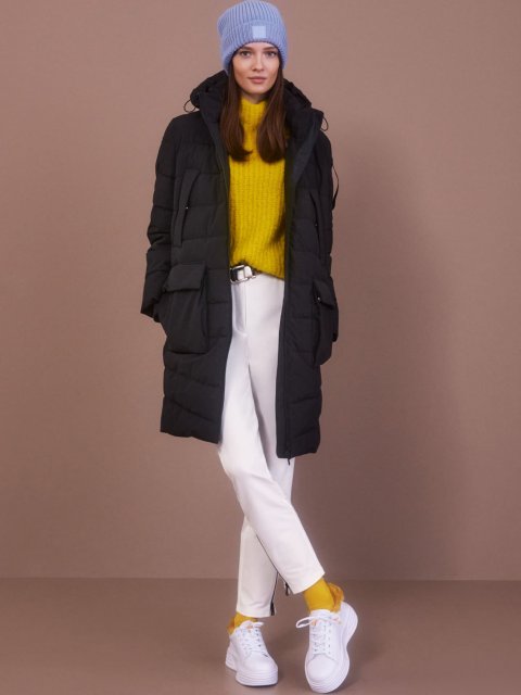 Чорне пальто MARC CAIN : фото 7 - Invogue