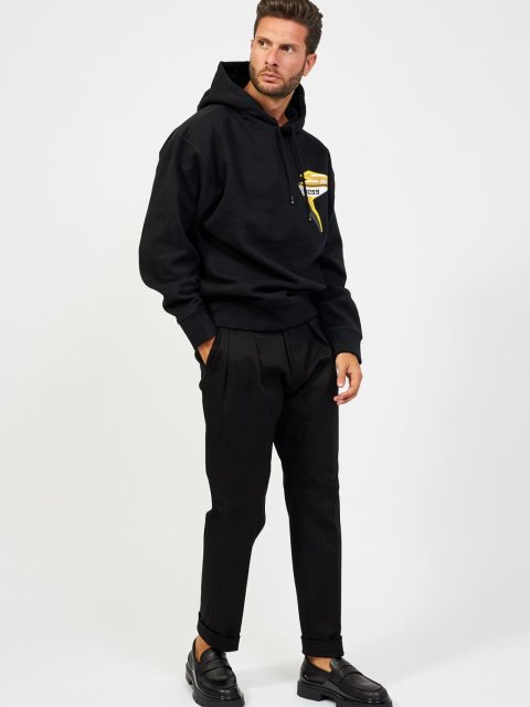 Черное худи BOSS: фото 1 - Invogue