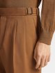 Коричневі брюки Zegna з бленду бавовни та вовни та подвійними защипами: фото 4 - Invogue